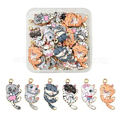 Pendenti in smalto in lega 30 pz 6 colori&nbsp;FIND-CJ0001-83