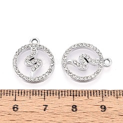 Подвески из сплава со стразами PALLOY-T091-21M-P