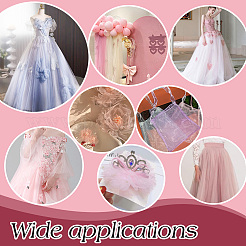 Полиэфирная сетчатая ткань для поделок своими руками DIY-WH0504-720A