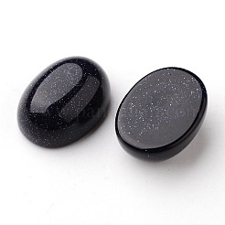Sintetico blu cabochon ovali Goldstone&nbsp;G-L394-12-18x13mm