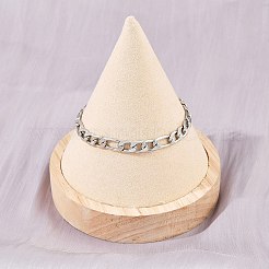 Figaro-Kettenarmbänder aus 304er Edelstahl für Damen&nbsp;BJEW-G757-15P