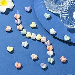 24 шт. 6-х цветные акриловые бусины с имитацией жемчуга&nbsp;OACR-CJ0002-49