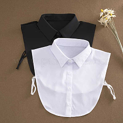 2шт. 2-х цветный съемный полиэстеровый женский накладной воротник&nbsp;DIY-CP0013-12A