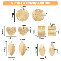 30шт 5 латунные подвески&nbsp;KK-FH0005-03