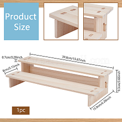 2-уровневая деревянная модель игрушечная собранная подставка-держатель для демонстрации ODIS-WH0025-206C