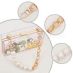 Chaînes de sangle de sac en résine&nbsp;AJEW-CA0001-29G