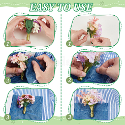 60шт 2 стиля пластиковая фурнитура для броши FIND-GA0007-26