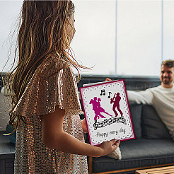 Углеродистая сталь разрезает трафареты DIY-WH0309-1904