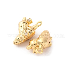 Кулоны со стразами и кристаллами из латуни KK-E793-08G