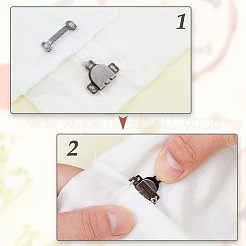 100 набор из 4-х цветных латунных швейных крючков и набор для закрытия петель FIND-FH0005-36