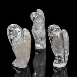 Affichage à cristaux décorations de quartz naturel, décor d'ange pierres de guérison, cadeaux reiki énergétiques pour femmes hommes, ange, 19x31~36x48~51mm