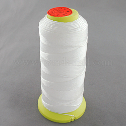 Hilo de coser de nylon, blanco, 0.8mm, aproximamente 300 m / rollo