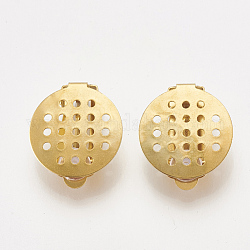 304 risultati di orecchini a clip in acciaio inossidabile, con pad piatto rotondo e gomma, rotondo e piatto, oro, 22x15x8mm