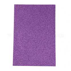Schwammblatt Schaumstoffpapier, mit glänzenden Pailletten, lila, 29.7x20.1x0.2 cm, 10 Blatt / Beutel