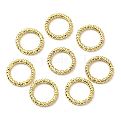 Aleación de enlace rings, retorcido, dorado, anillo, 10.5x1.5mm, diámetro interior: 7.5 mm