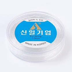 韓国製弾性水晶の線  ジュエリー作りのための  透明  1mm  約32.8ヤード（30m）/ロール