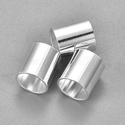 304 Stainless Steel Tube Beads, Silver, 8x8mm, Hole: 7mm