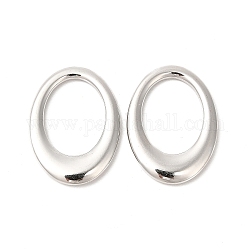 304 anelli di collegamento in acciaio inox, ovale, colore acciaio inossidabile, 26.5x19.5x2.7mm, diametro interno: 17x13mm