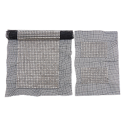 ガラスラインストーン巾着作りアクセサリーセット  グリッド付き  クリスタル  18~25x25~41.5x0.4cm  2個/セット