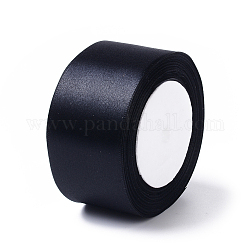 Accesorios para prendas de vestir Cinta de raso de 2 pulgada (50 mm), negro, 25yards / rodillo (22.86 m / rollo)