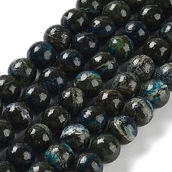 Natürliche Silber Linie Jaspis Perlen Stränge, Runde, 6 mm, Bohrung: 0.8 mm, ca. 65 Stk. / Strang, 15.55'' (39.5 cm)