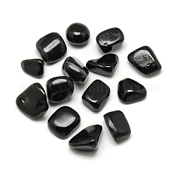 Natürliche Obsidian Edelstein Perlen, getrommelt Stein, Nuggets, kein Loch / ungekratzt, 17~20x13~18x4~14 mm
