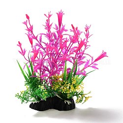 Пластиковые искусственные водные растения декор, для аквариума, аквариум, темно-розовыми, 75x50x150 мм