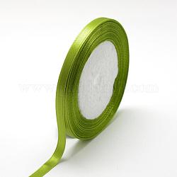 Cinta de raso de una sola cara de alta densidad, Cintas de poliéster, verde oliva, 1-1/2 pulgada (38~40 mm), aproximamente 50 yardas / rodillo, 5 rollos / grupo