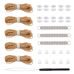 Kits d'accessoires de réparation de stores plissés, y compris le printemps, cordon, bouchon de cordon, enfileur, couleur mixte