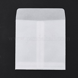Прямоугольные полупрозрачные пакеты из пергаментной бумаги, для подарочных пакетов и сумок, прозрачные, 13.45 см, Сумка: 110x110x0.3 мм