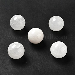 Perlas de cristal de cuarzo natural, cuentas de cristal de roca, sin agujero / sin perforar, redondo, 25~25.5mm