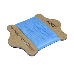 Cordino in nylon cerato, blu fiordaliso, 0.55mm, circa 21.87 iarde (20 m)/carta