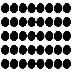 Fingerinspire 40 pz basi per display action figure rotonde piatte in acrilico, nero, 4x0.2cm