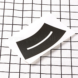 Bandes de papier décoratives tirées par scrapbook bricolage, ruban adhésif, noir, 107x51mm