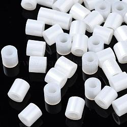 PE Fuse Beads, DIY Melty Beads, Tube, Gainsboro, 5x5mm, Hole: 3mm, about 8000pcs/500g
