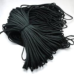 7 núcleo interior cuerdas de poliéster y spandex, para hacer pulseras de cuerda, gris pizarra oscuro, 4mm, alrededor de 109.36 yarda (100 m) / paquete, 420~500g / bundle