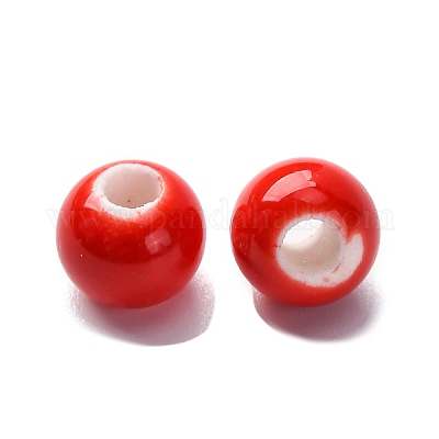 Фарфоровые бусины ручной работы PORC-D300-A15-1