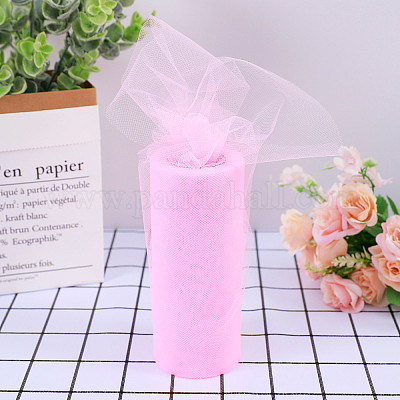 Wholesale 22M Polyester Tulle Fabric Rolls 