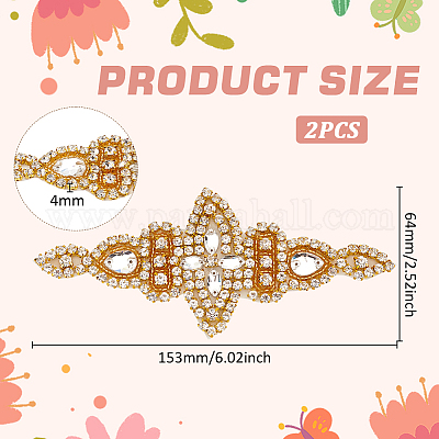 Аксессуары из сплава со стразами DIY-WH0021-82G-1