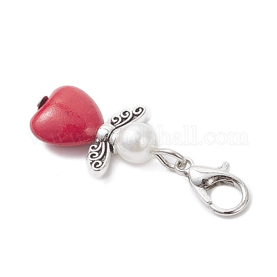 Синтетические бирюзовые подвески HJEW-JM04017-02-1