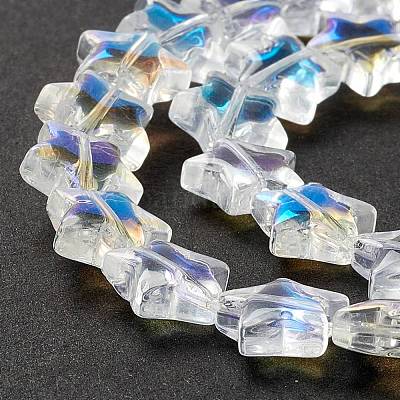 Прозрачный стеклянный бисер нить GLAA-K057-01K-1