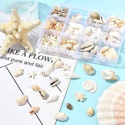 Наборы для самостоятельного изготовления бусин из ракушек DIY-FS0010-25-1