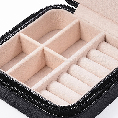 Contenitore di monili di cuoio artificiale&nbsp;LBOX-G002-A03-1