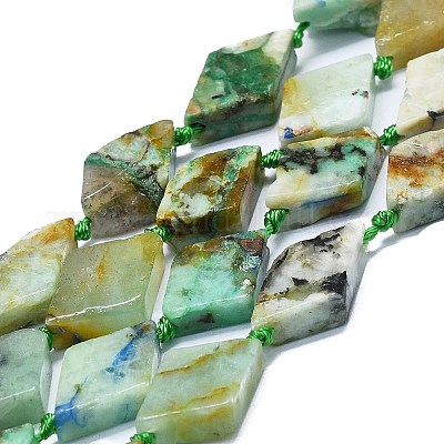 Натуральные бусы из хризоколлы и лазурита G-K245-E05-B02-1