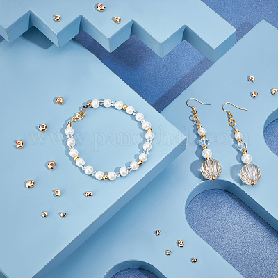 300 шт. 3 латунных крышки для обжимных бусин&nbsp;KK-PH0003-59-1