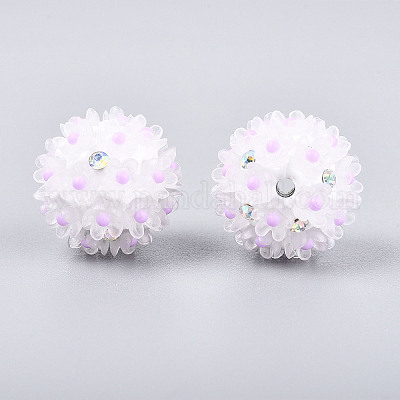 Стразы из полимерной глины ручной работы с цветком ромашки из смолы CLAY-T022-02F-1