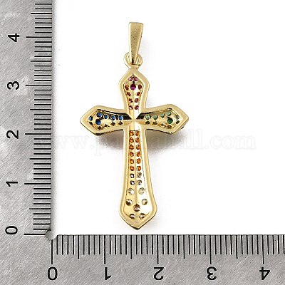 Латунные микро проложить кубического циркония подвески KK-Q066-41G-1