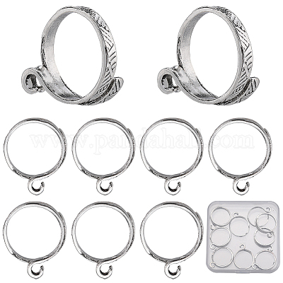 10 шт. кольца-манжеты из сплава RJEW-SC0001-08-1