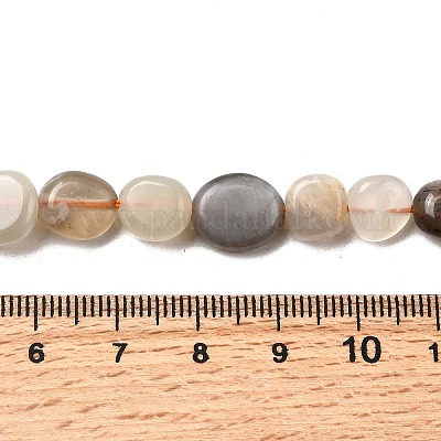 Нити из натуральных бусин из нескольких лунных камней X-G-F547-06-B-1