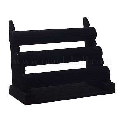 Black Velvet Jewelry - Bangle & Bracelet T-Bar Rack Holder